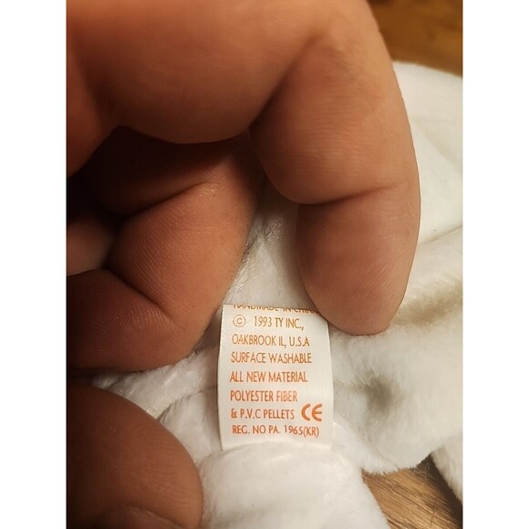 Ty Valentino Rare Beanie Baby w/2 errors - brown nose and tush tag year error. - Picture 3 of 6